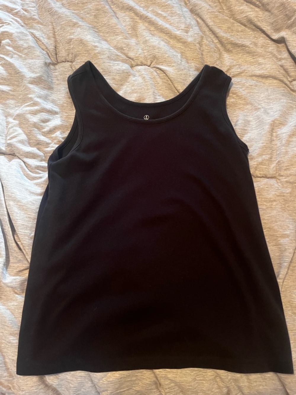 Lands' End Black Scoop Neck Women's Tank